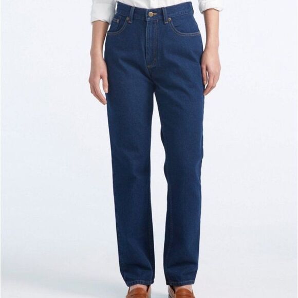 LL Bean Double Comfort Waist Womens Jeans 14P - Picture 1 of 15